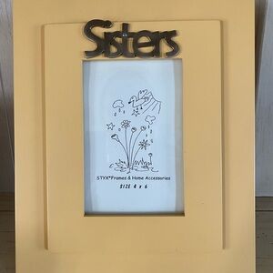 Yellow 'Sisters' Photo Frame